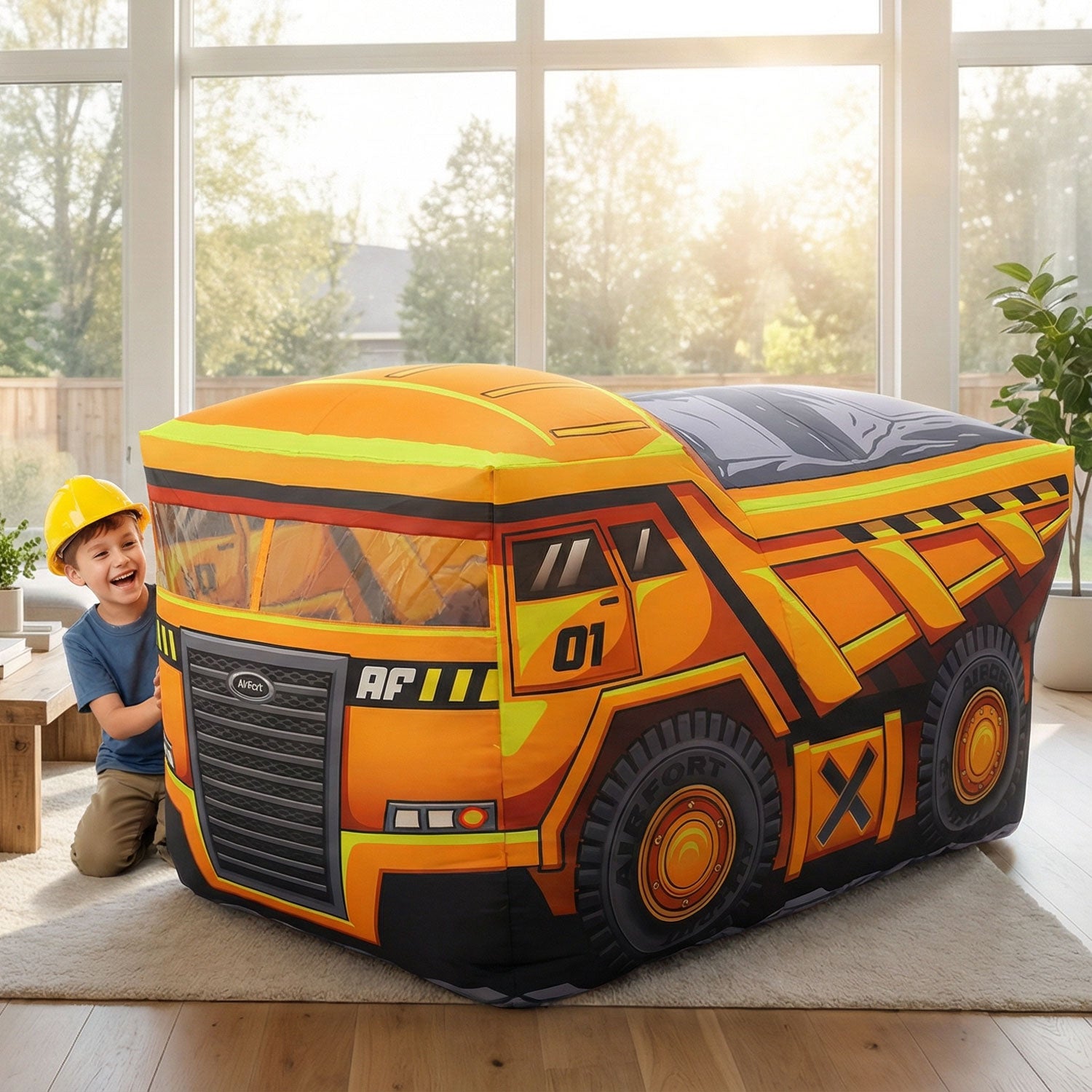 The Original AirFort - Big Yellow Dump Truck