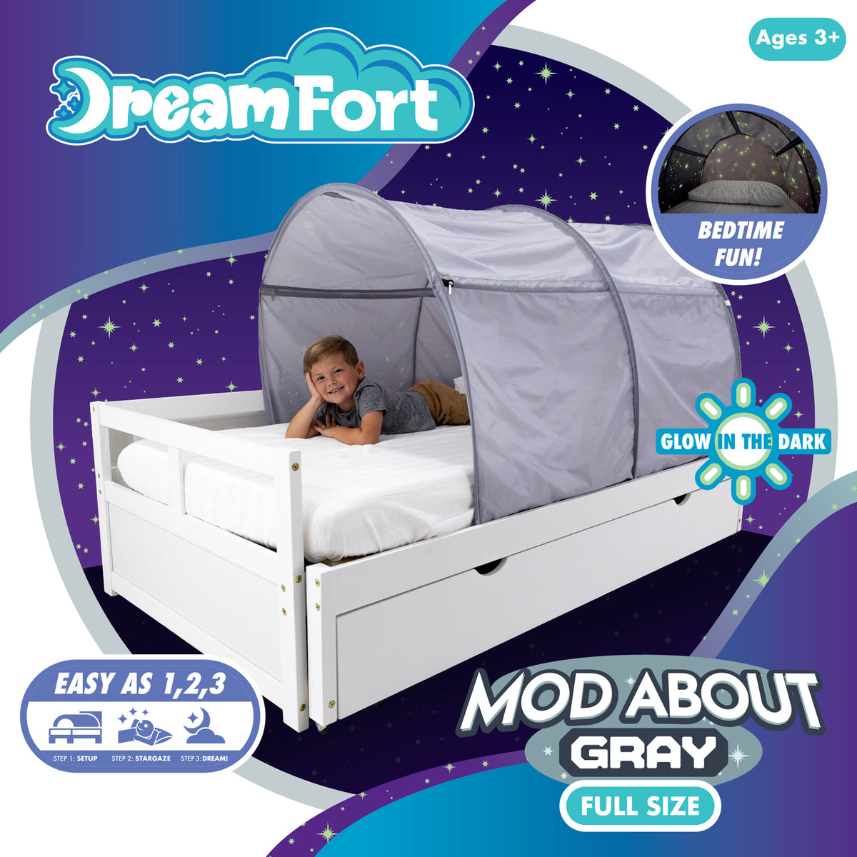 The Original DreamFort - With Glow In The Dark Stars! (Twin & Full Size)