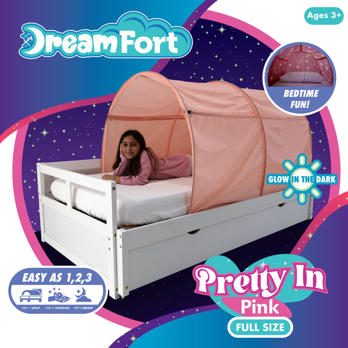 The Original DreamFort - With Glow In The Dark Stars! (Twin & Full Size)