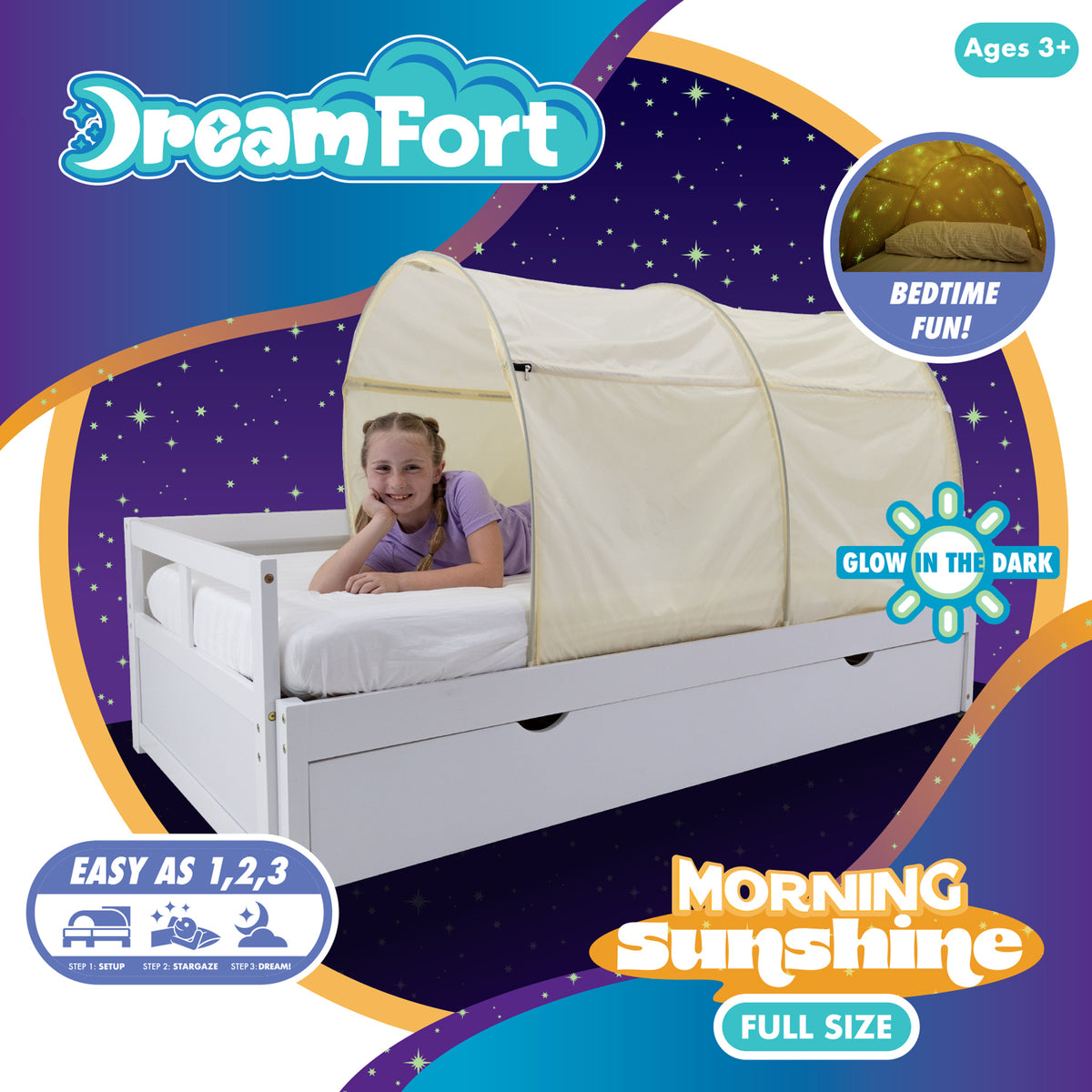 The Original DreamFort - With Glow In The Dark Stars! (Twin & Full Size)