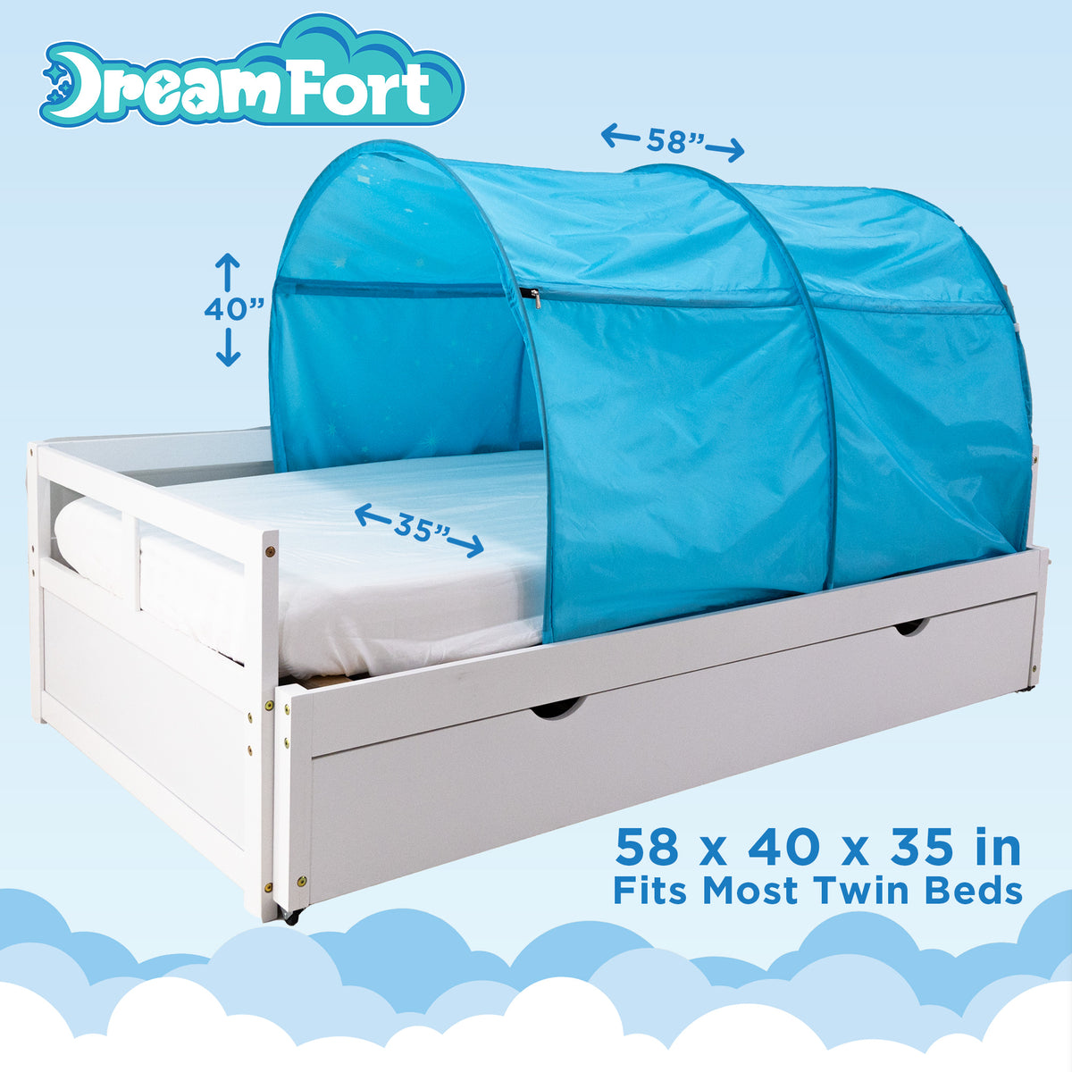 The Original DreamFort - With Glow In The Dark Stars!