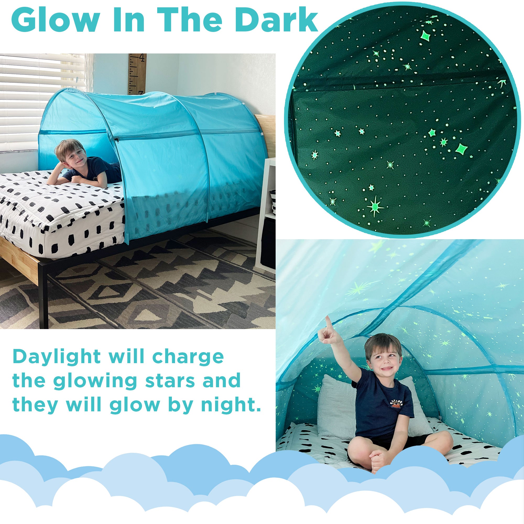 glow in the dark tent The Original DreamFort - With Glow In The Dark Stars!